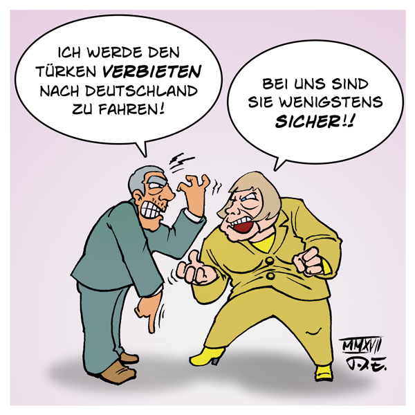 Angela Merkel Recep Tayyip Erdogan Deutschland Türkei EU Reisewarnung