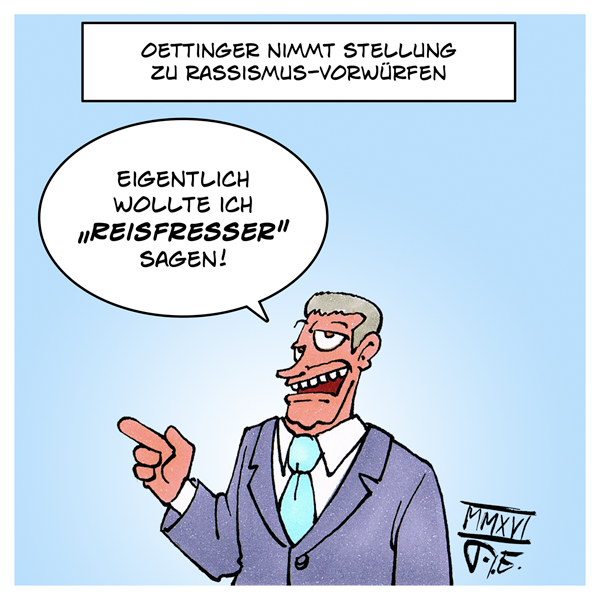 Oettinger nimmt Stellung zu Rassismus-Vorwürfen