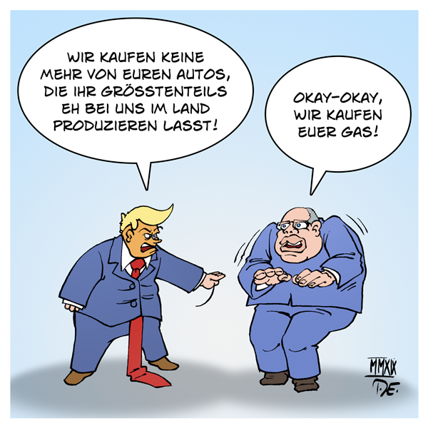 Donald Trump Peter Altmaier Autoindustrie Deutschland Strafzölle USA Gas Natural Gas LNG Wirtschaftskrieg Mauer MAGA